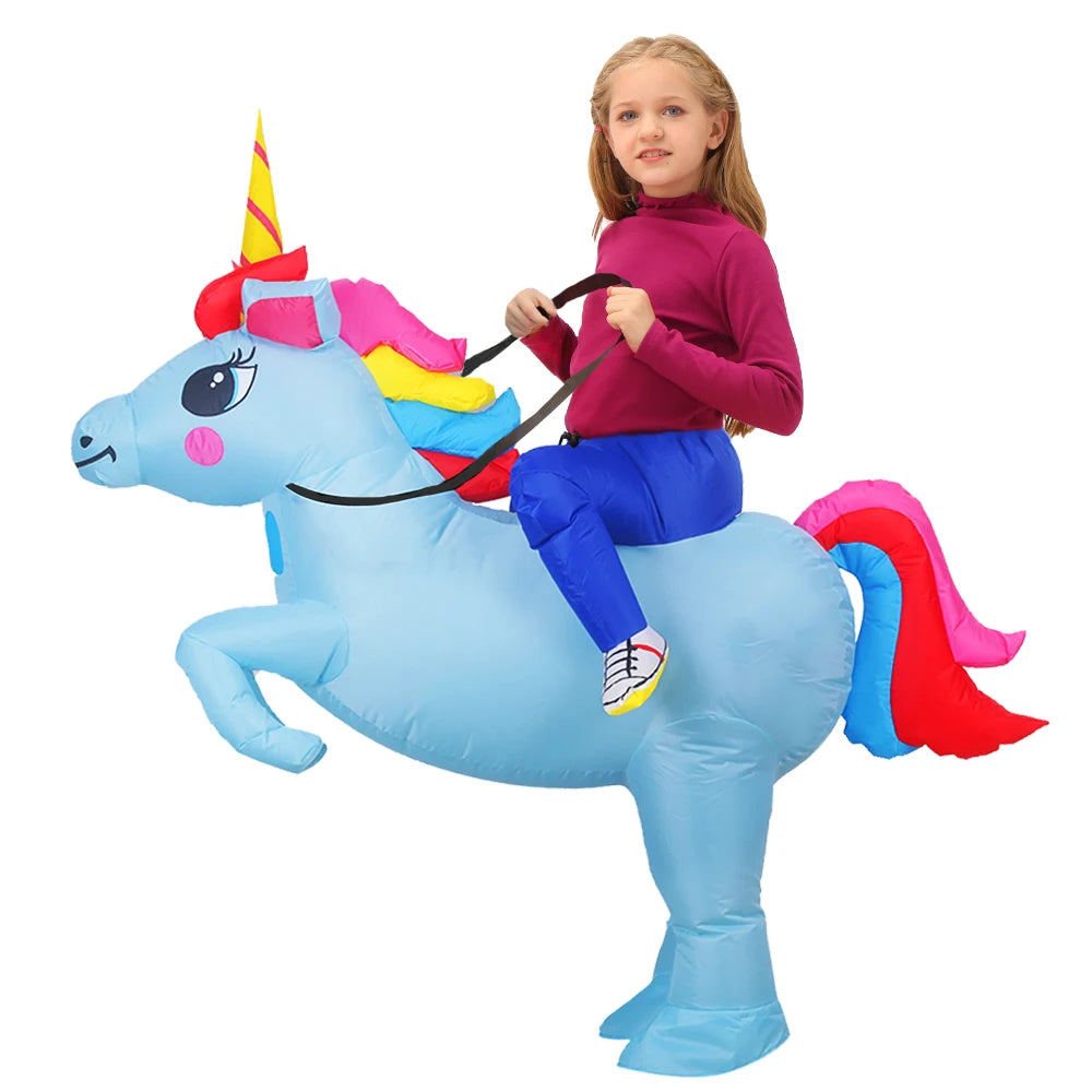 Costume gonflable dinosaure enfant modèle violet