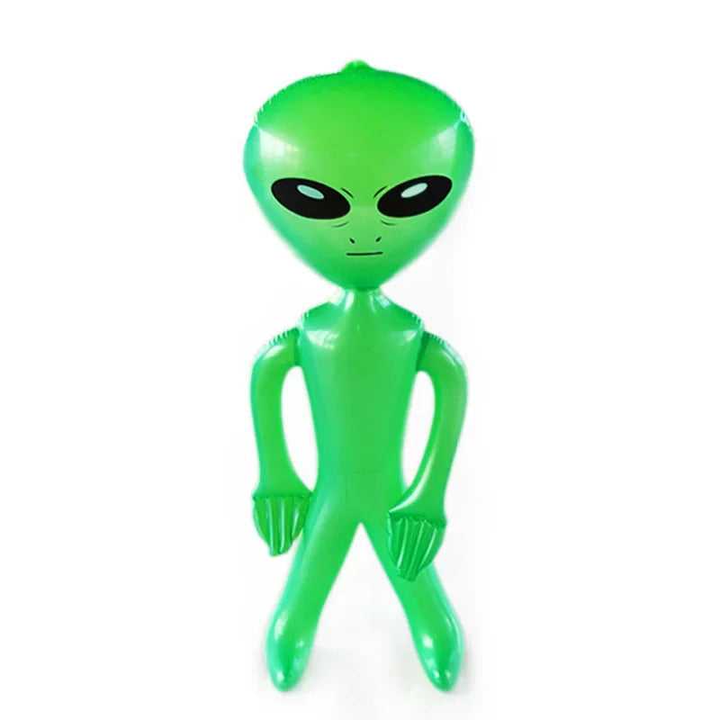 Flotteur alien gonflable 90 cm décoration