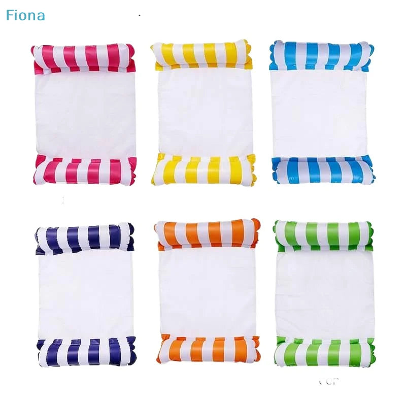 Hamac flottant gonflable rouge pliable