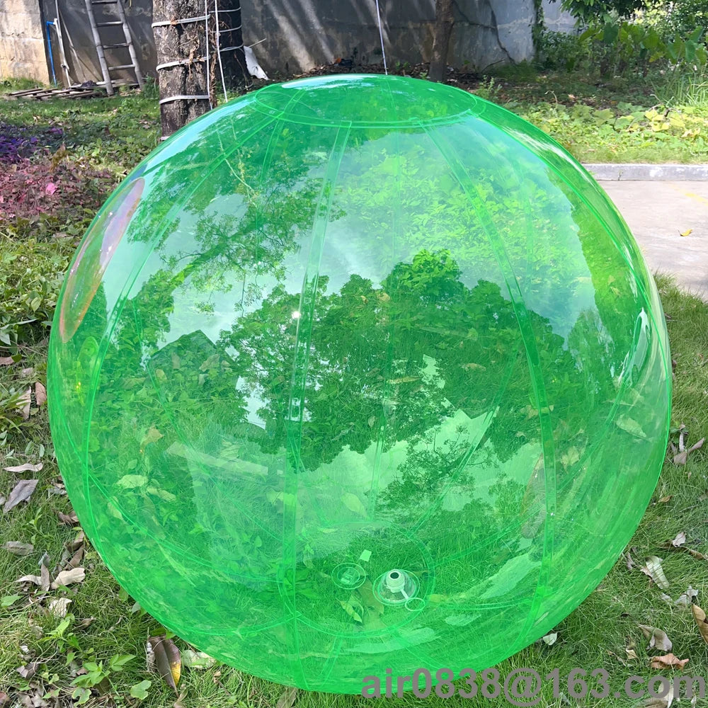Ballon gonflable transparent coloré pour fête d'été