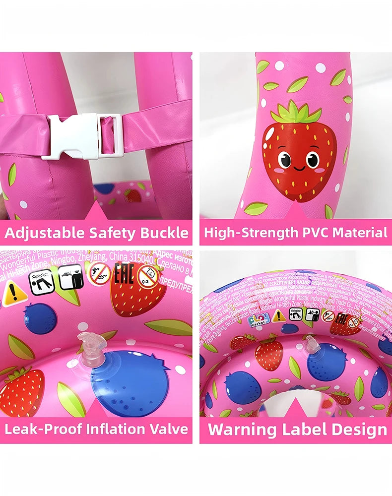 Gilet gonflable rose aide flottabilité enfants natation
