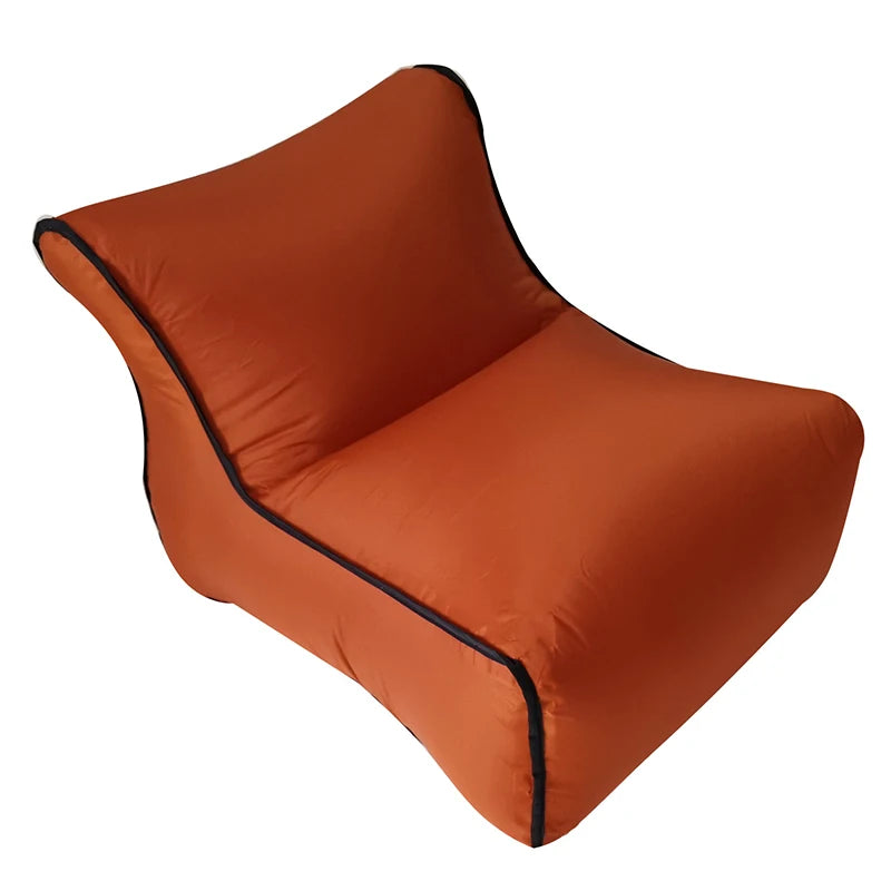 Canapé gonflable compact vue d'ensemble