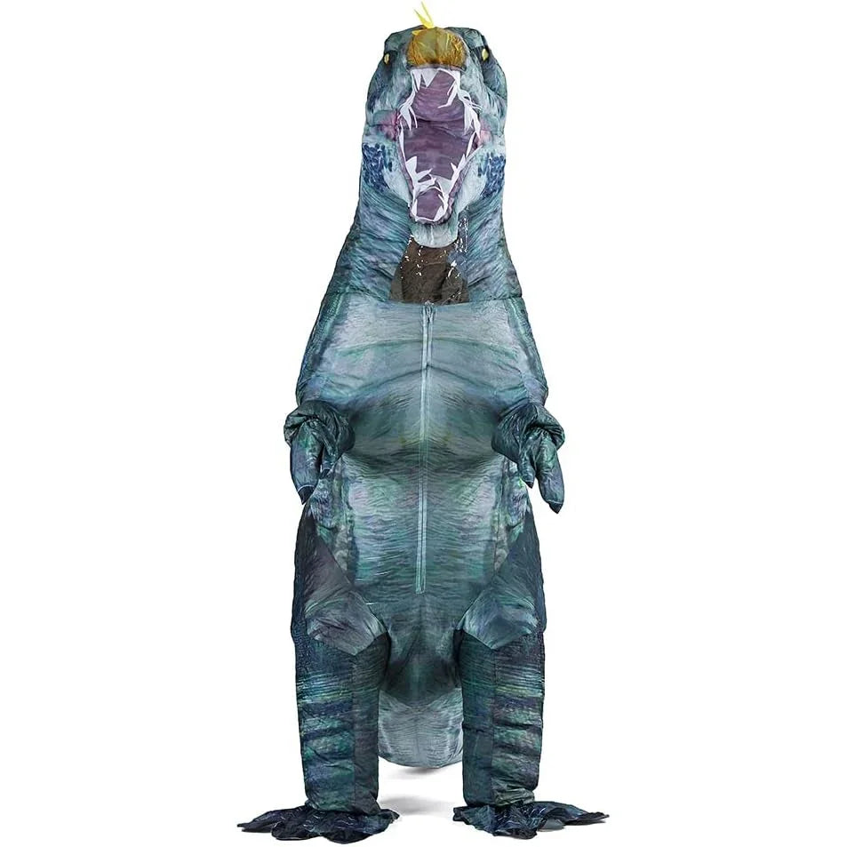 Costume gonflable dinosaure adulte vue arrière