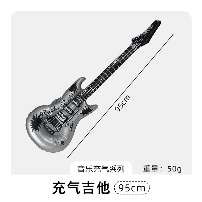 Inflatable Decoration Musical Instrument Guitar Microphone Piano Party