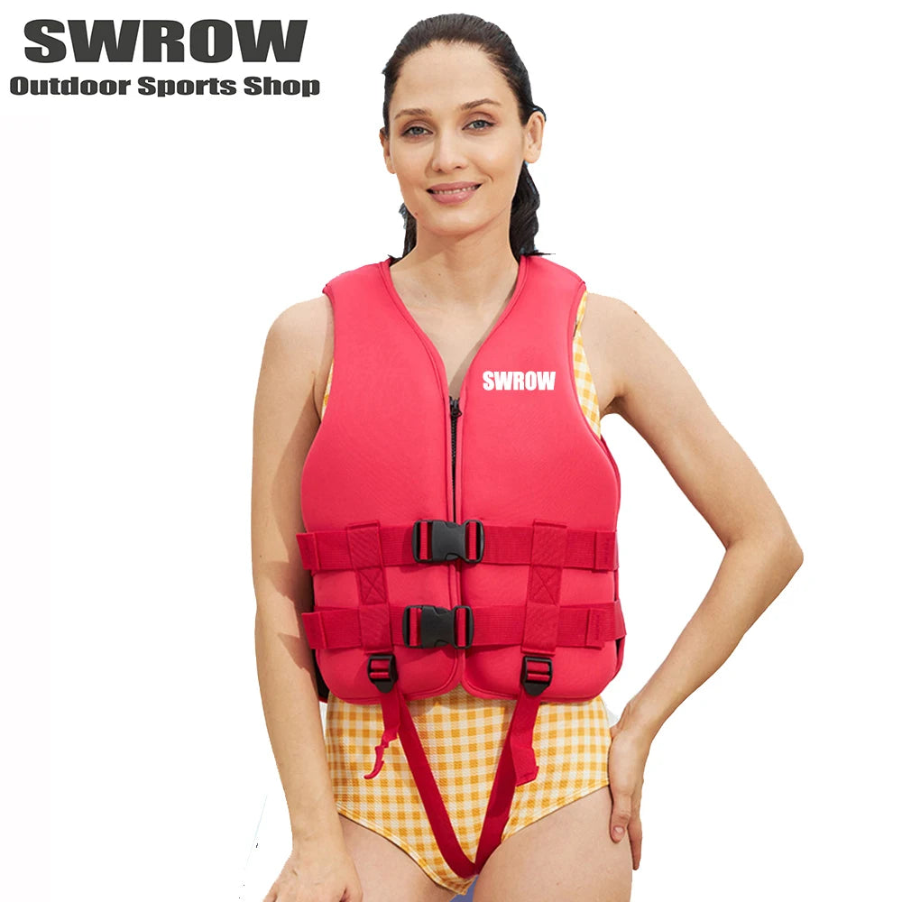 Gilet de flottaison coloris rouge pour adulte
