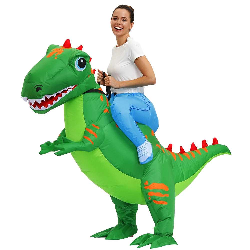 Costume dinosaure gonflable pour spectacle de rue
