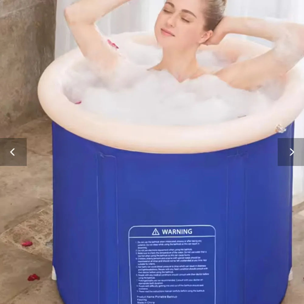 Baignoire gonflable de glace robuste vue d'ensemble