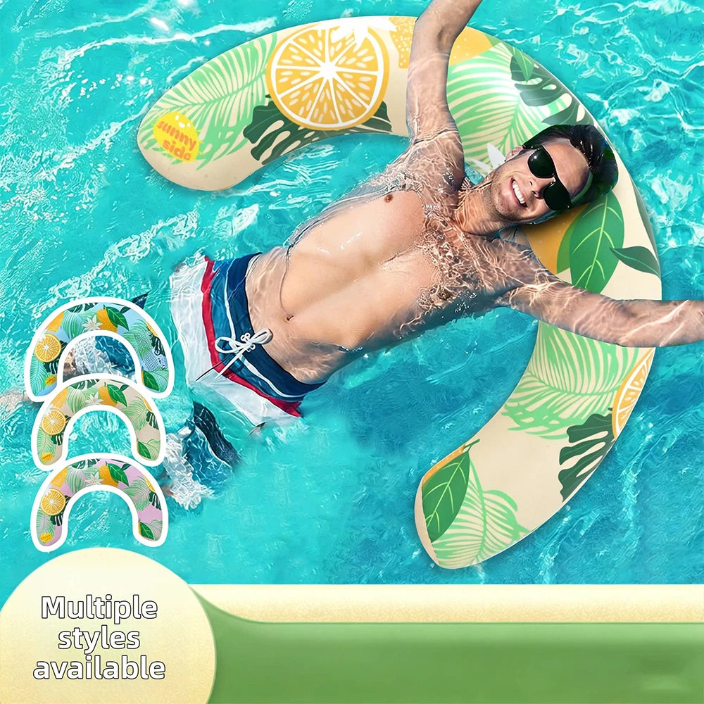Bouée gonflable en U pour piscine, soutien cou et dos