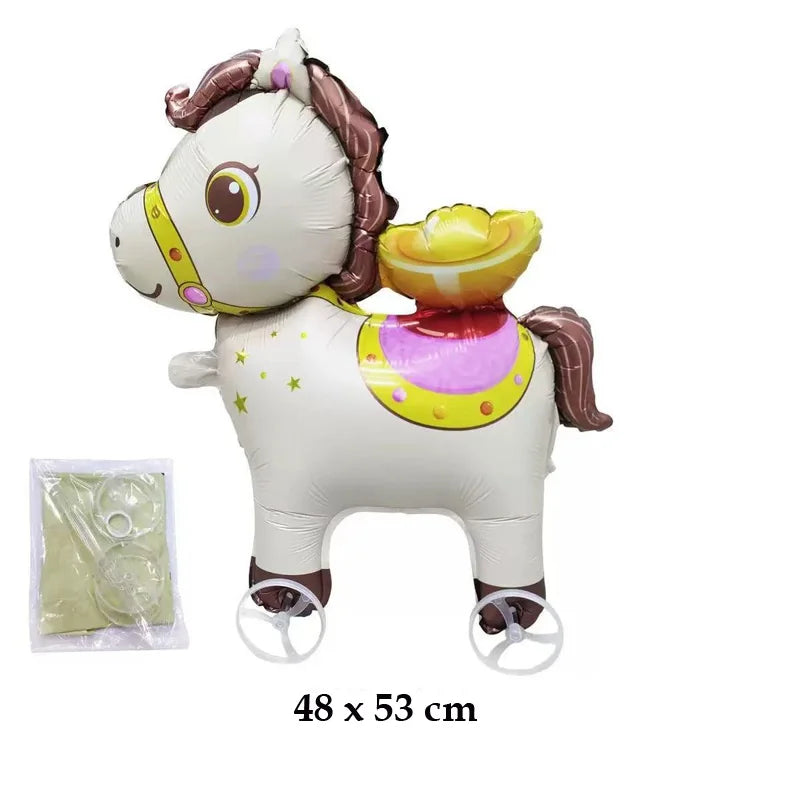 Ballon Gonflable Animal Marchant Roulettes
