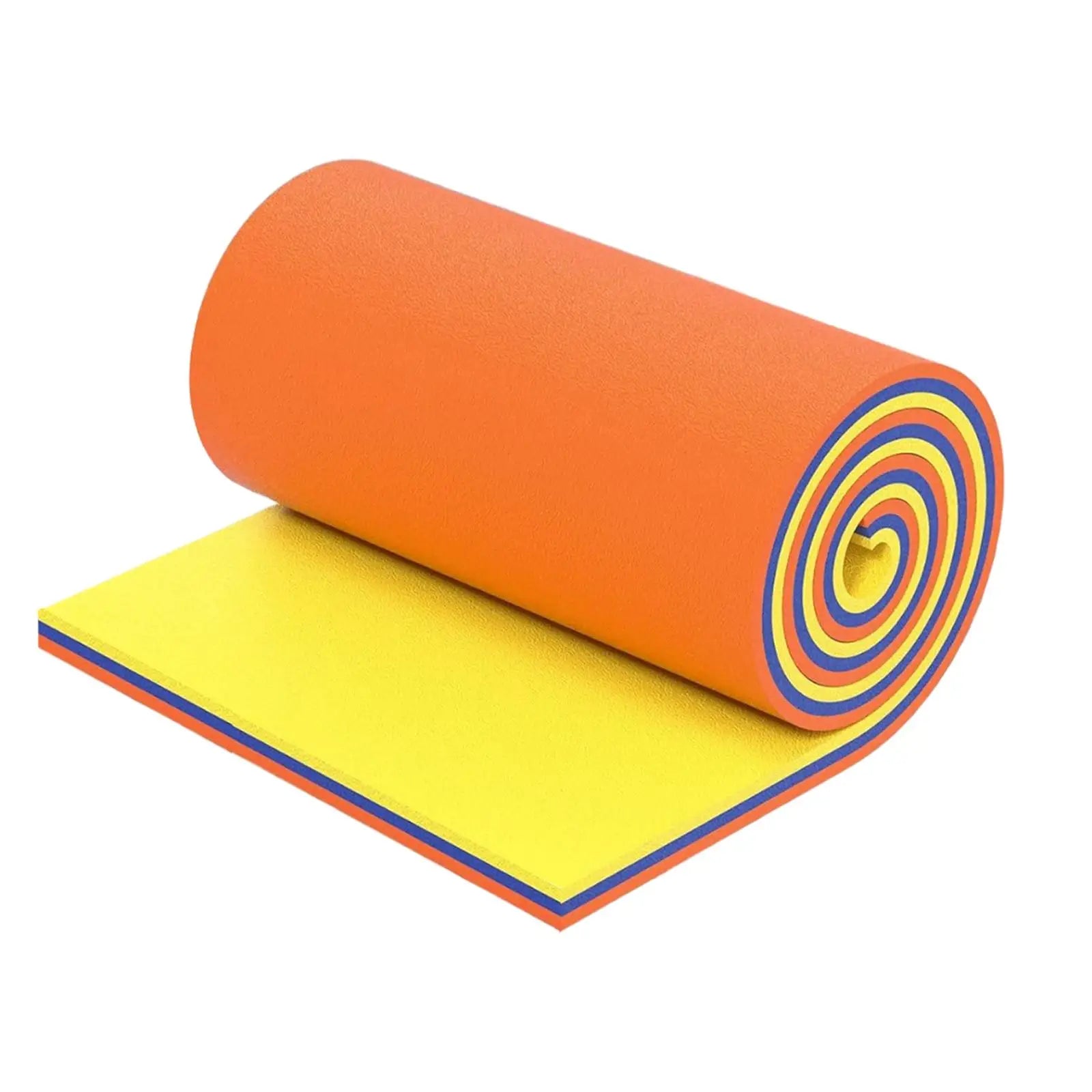 Tapis flottant mousse jaune bleu orange