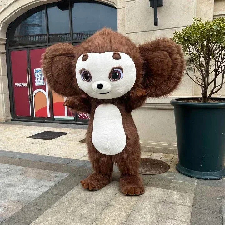 Costume gonflable mascotte singe grandes oreilles