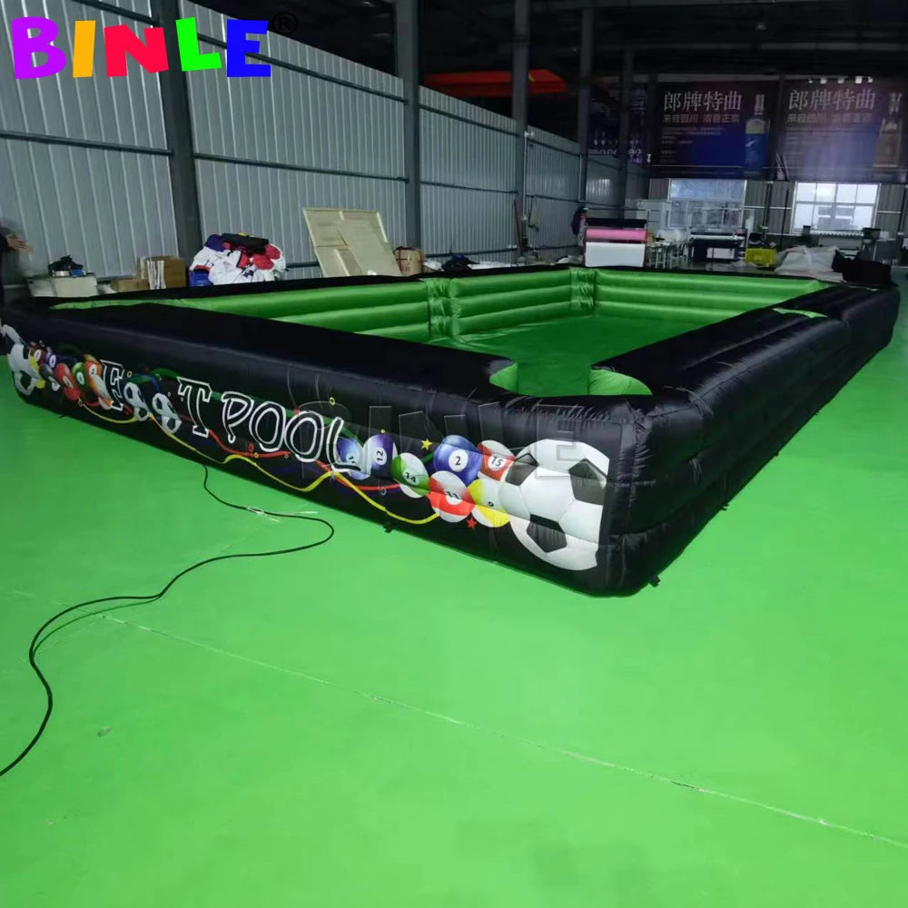 Table billard gonflable snookball boules football détail