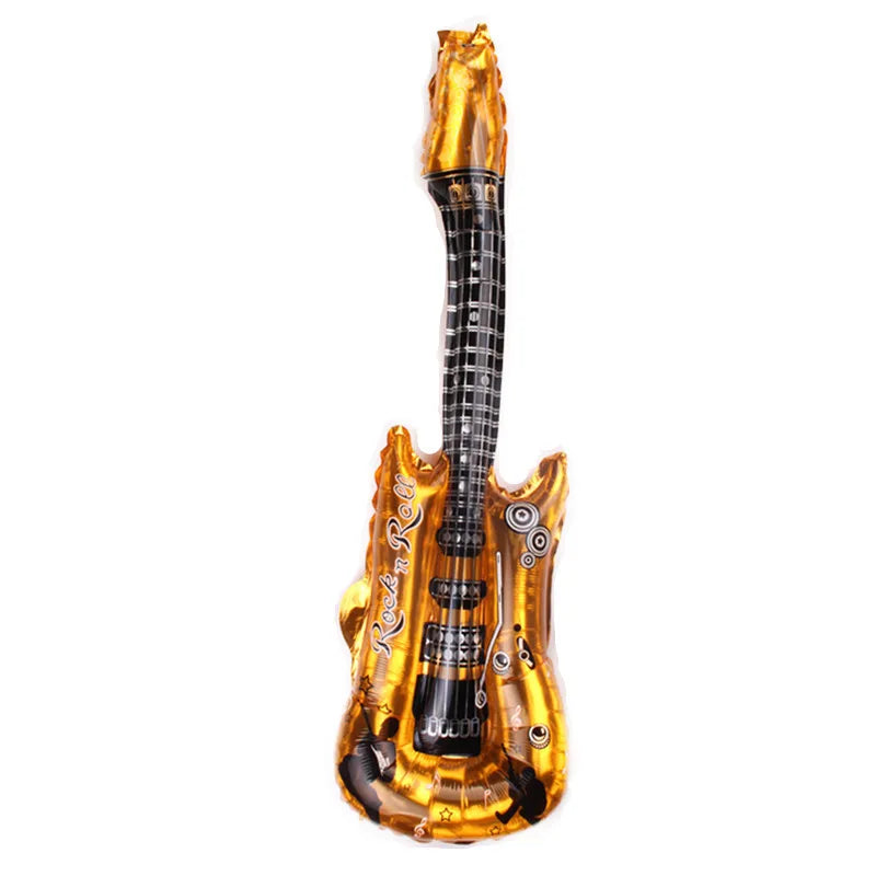 Guitare gonflable en PVC pour décoration de fête