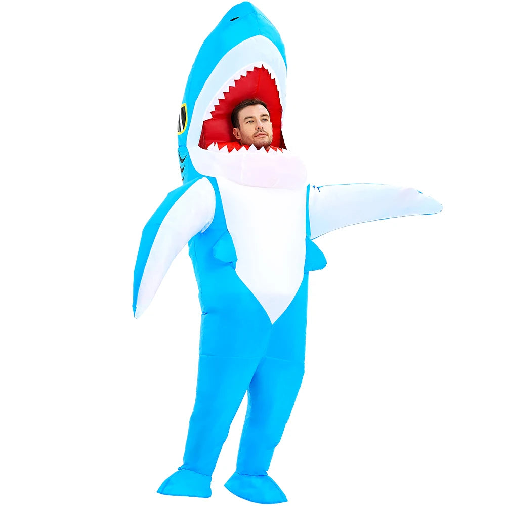 Combinaison gonflable requin cosplay carnaval