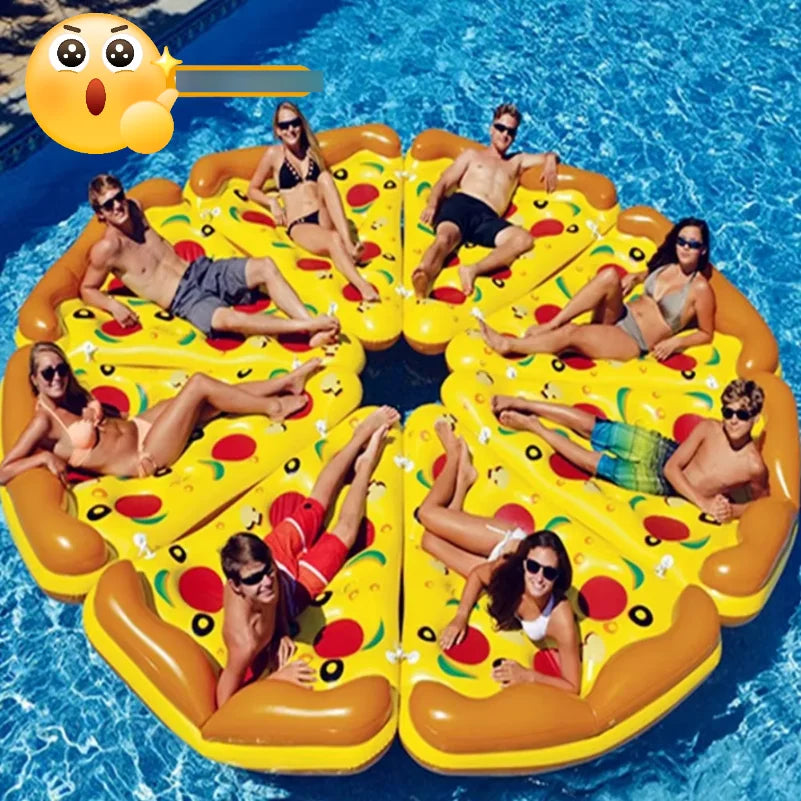 Bouée gonflable pizza géante piscine