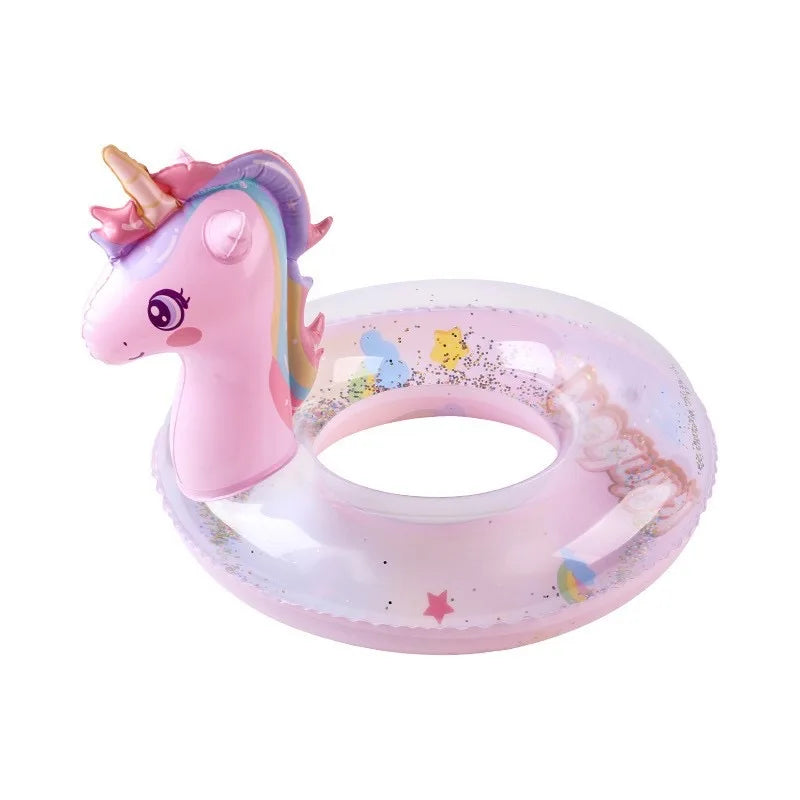 Bouée licorne gonflable vue d'ensemble
