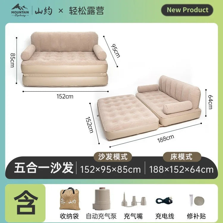 Matelas de Camping Gonflable Pliable Randonnée - vue d'ensemble