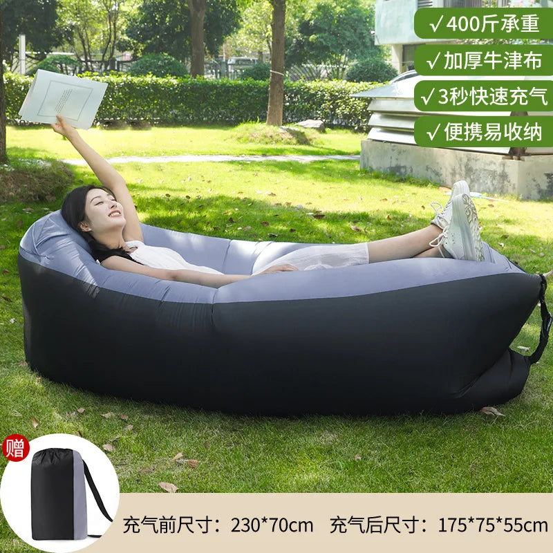 Canapé Gonflable Pliable Imperméable Voyage - coloris disponible
