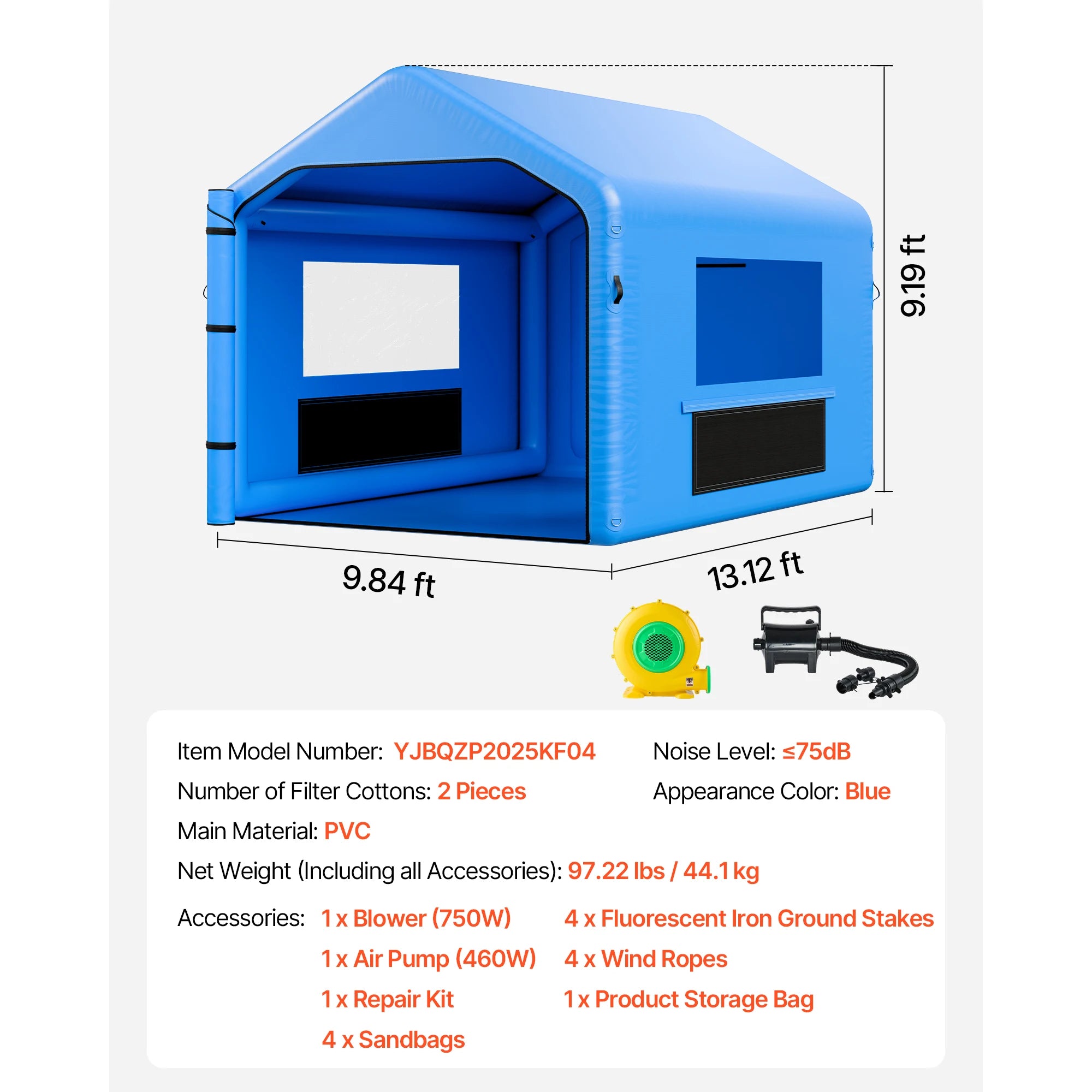 Cabine peinture gonflable usage extérieur
