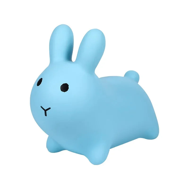 Château gonflable lapin blanc vue d'ensemble