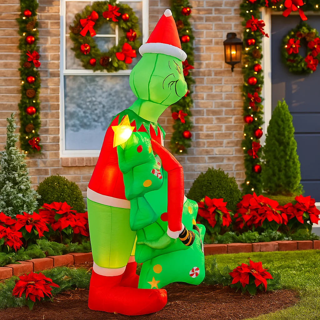 Arbre gonflable Noël 2m éclairage fête