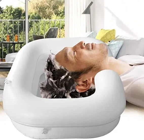 Dimensions du bassin shampoing gonflable pliable