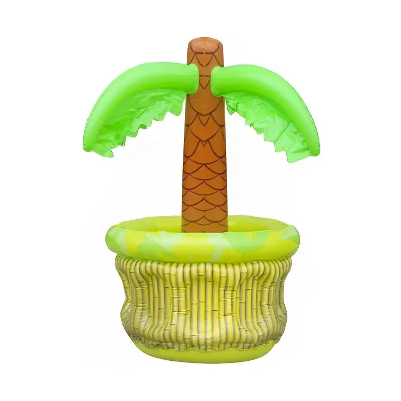 Accessoire gonflable palmier avec collations et fruits