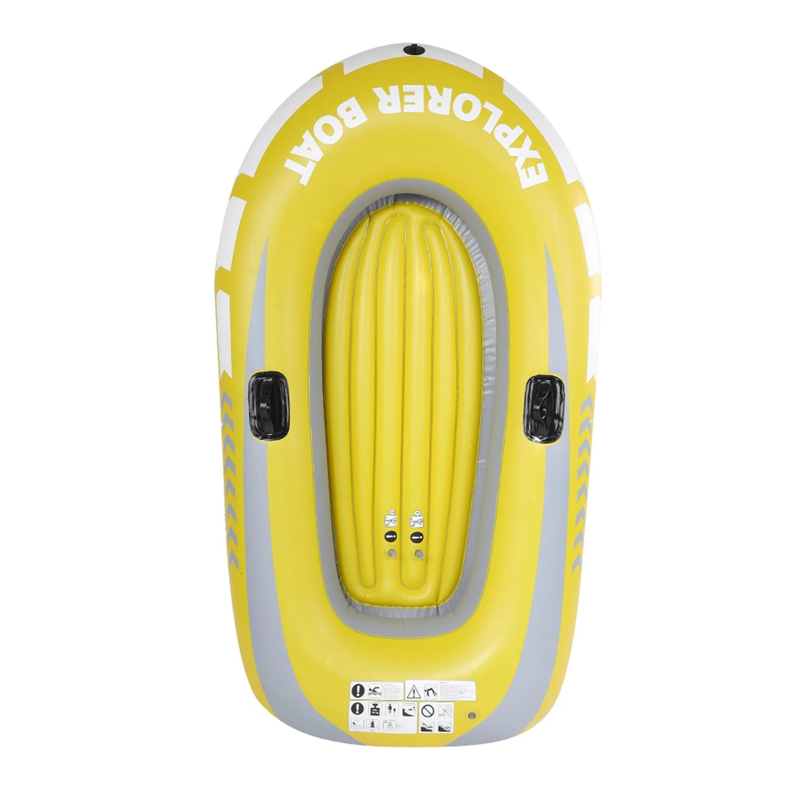 Bateau Gonflable Kayak Jaune Pêche - vue d'ensemble
