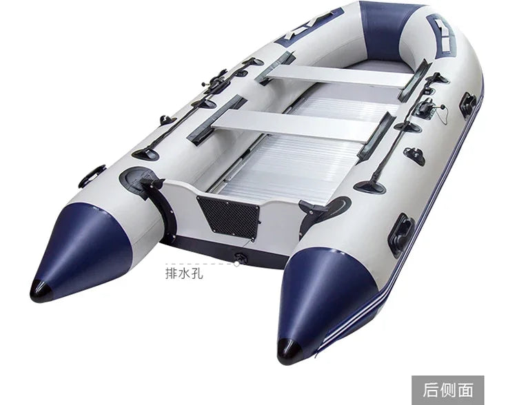 Détail des chambres à air du bateau gonflable aluminium