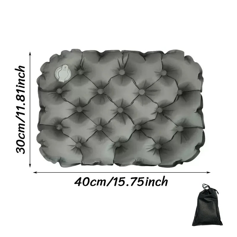 Tapis de couchage gonflable léger détail du tissu nylon