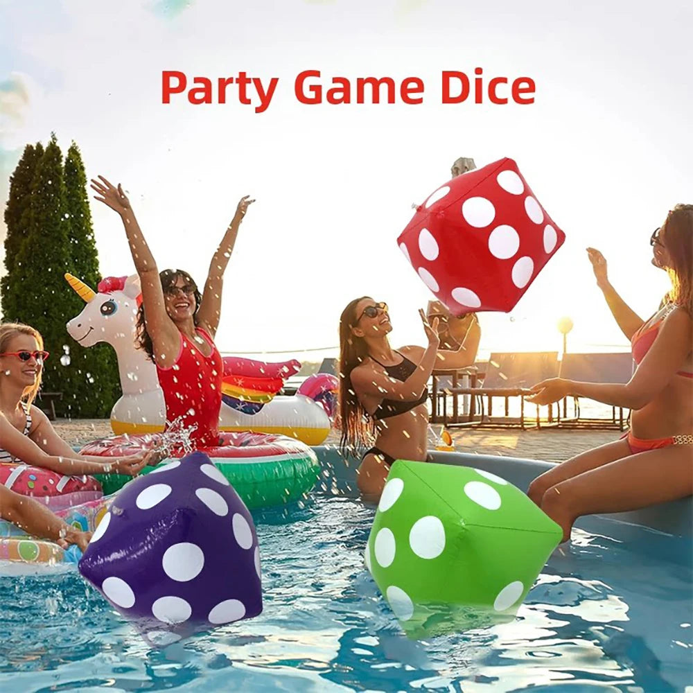 Accessoire gonflable dés géants jeux de jardin