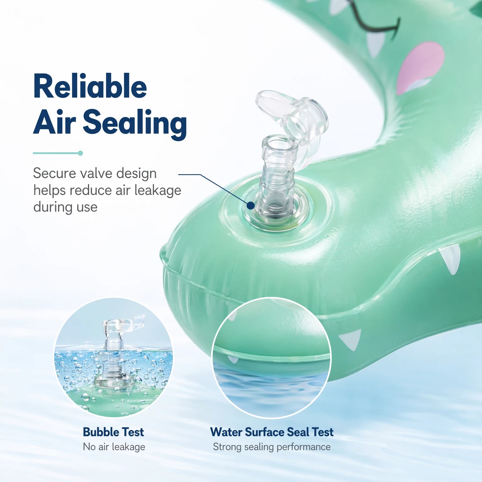 Accessoire gonflable bâton natation vue de profil