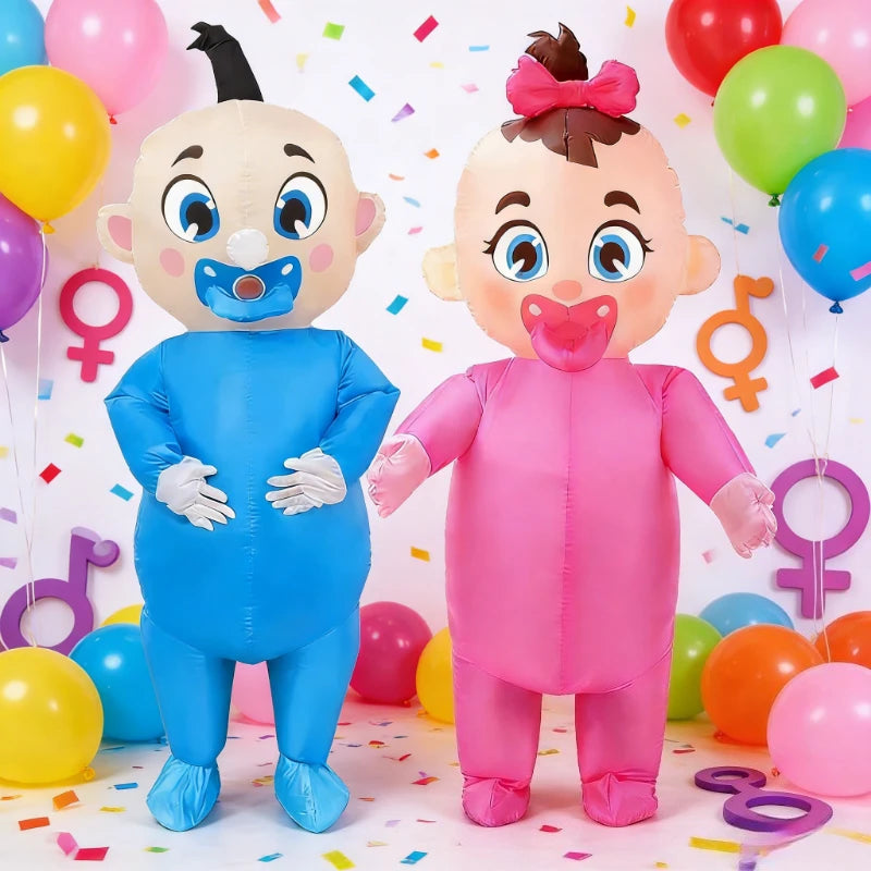 Costume gonflable Bébé Sucette vue de face