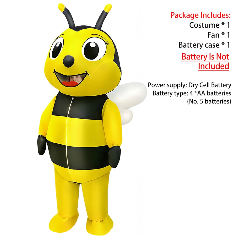 Contenu colis costume gonflable abeille insecte adulte