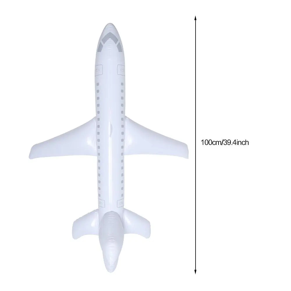 Bouée gonflable avion sur pelouse pour jeux extérieurs