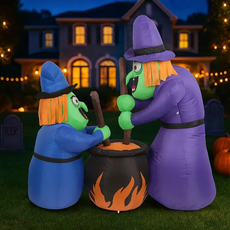 Gonflable Halloween LED pelouse nuit