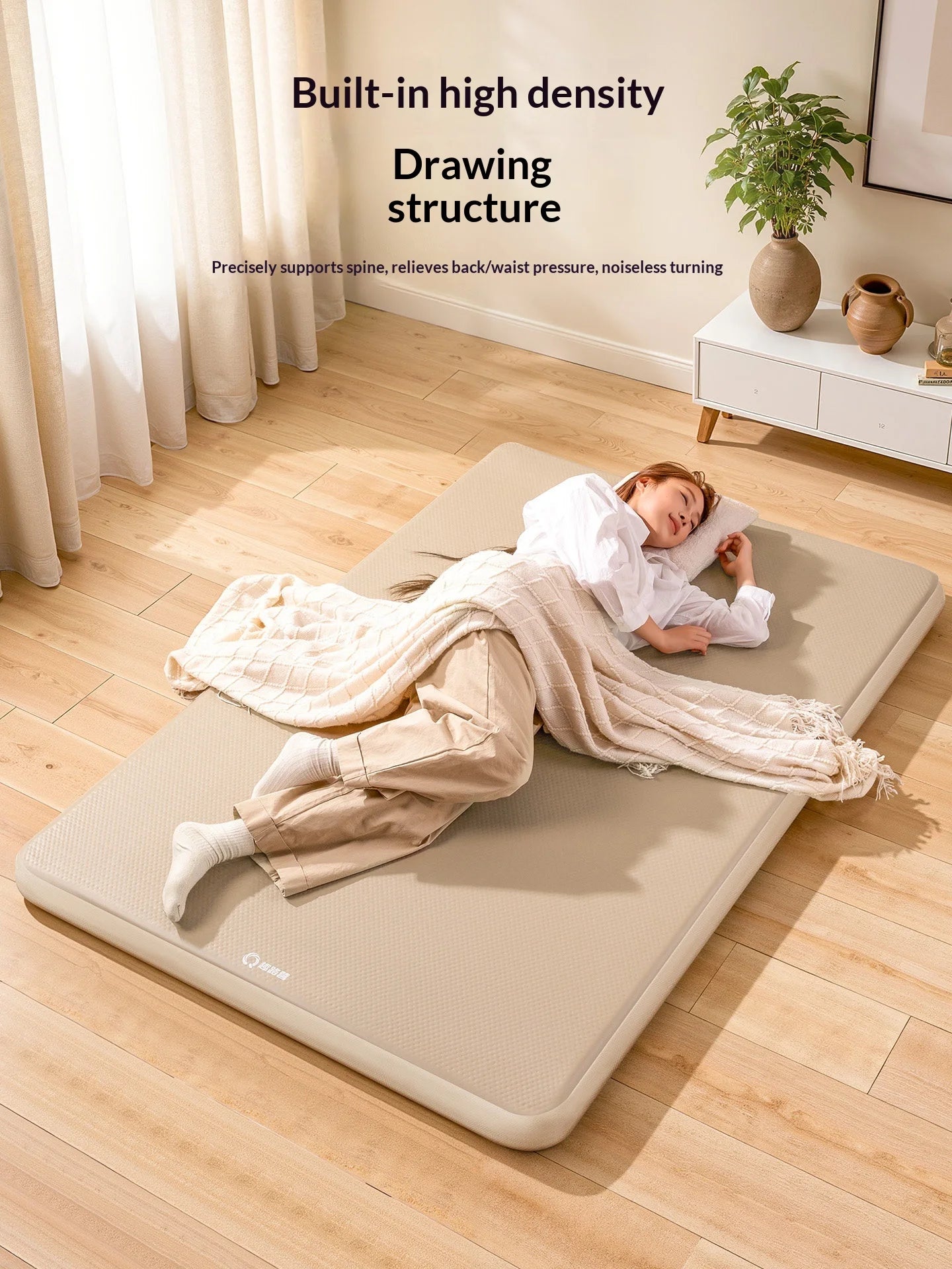 Matelas de camping gonflable compact version 1 personne