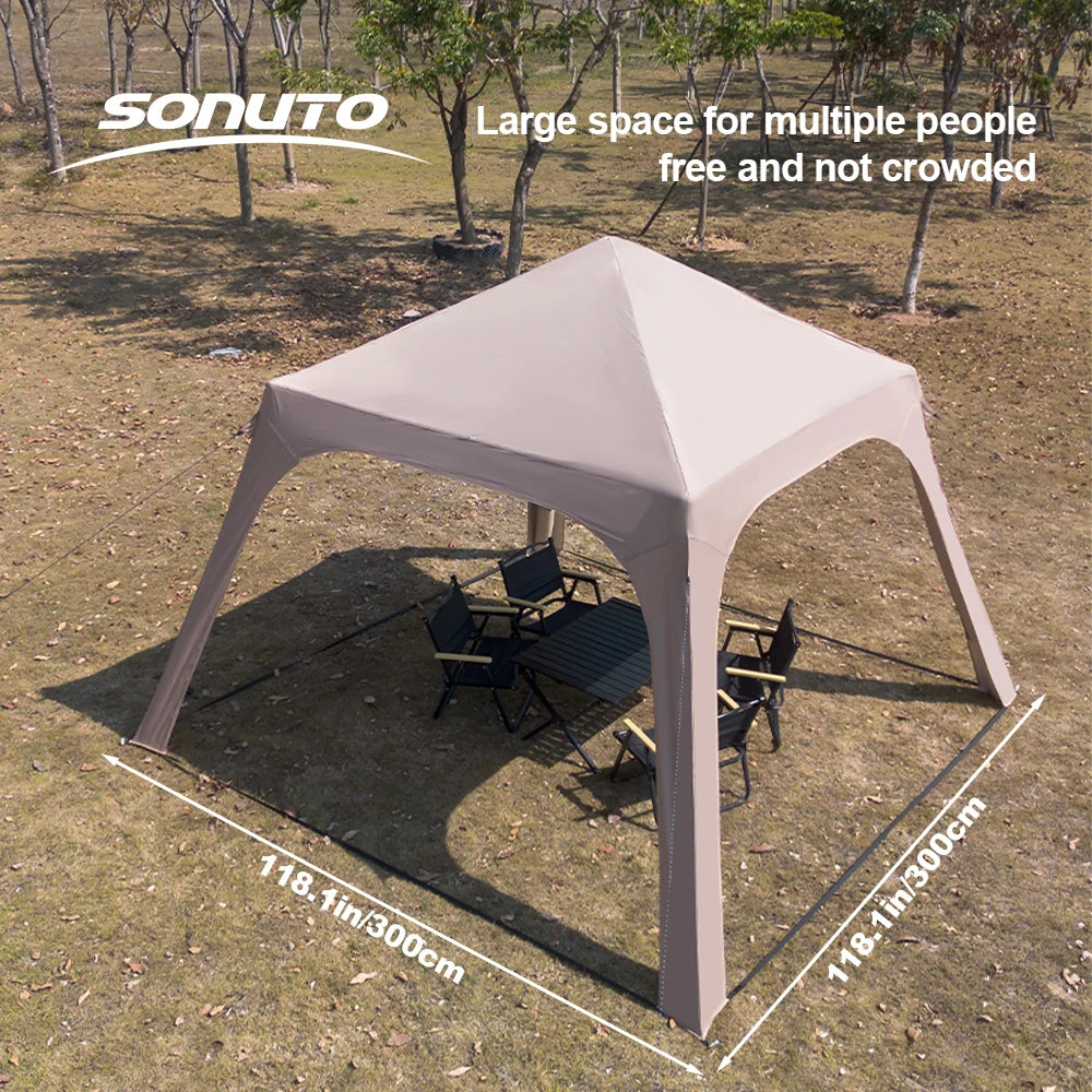 Tissu Oxford résistant de la tente gonflable glamping auvent