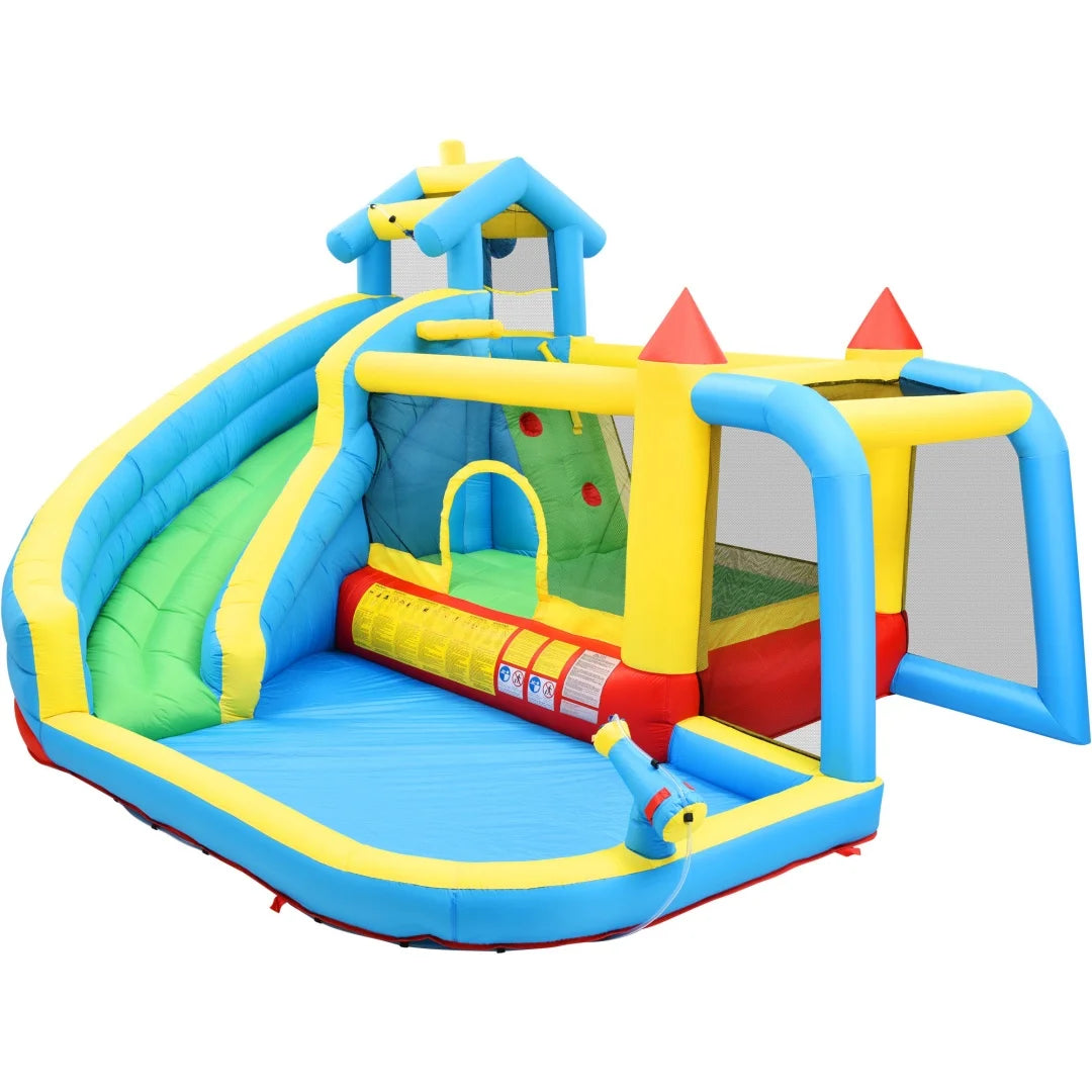 Château gonflable 5-en-1 avec piscine de plongeon