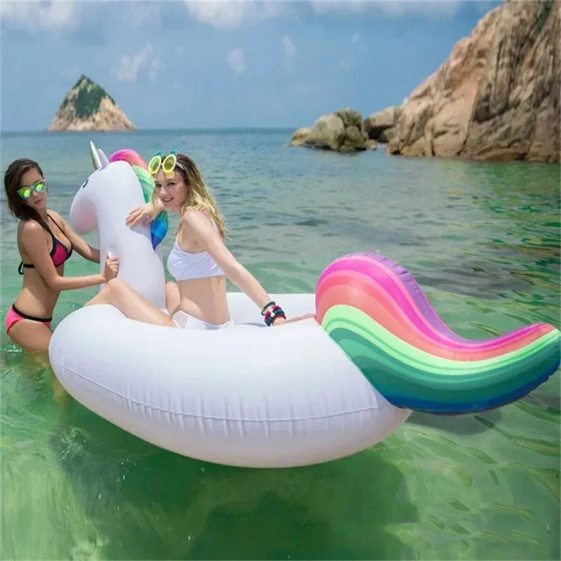 Anneau gonflable licorne diamètre 90 cm PVC résistant