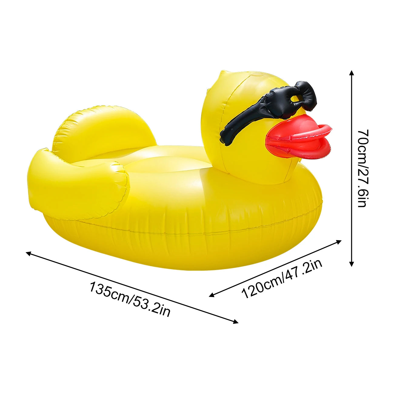 Valve gonflage rapide de la bouée canard gonflable géante