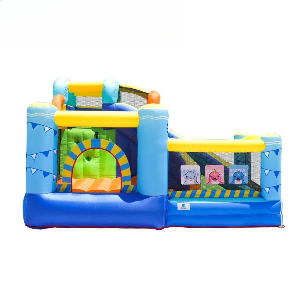Toboggan aquatique gonflable PVC jardin été famille