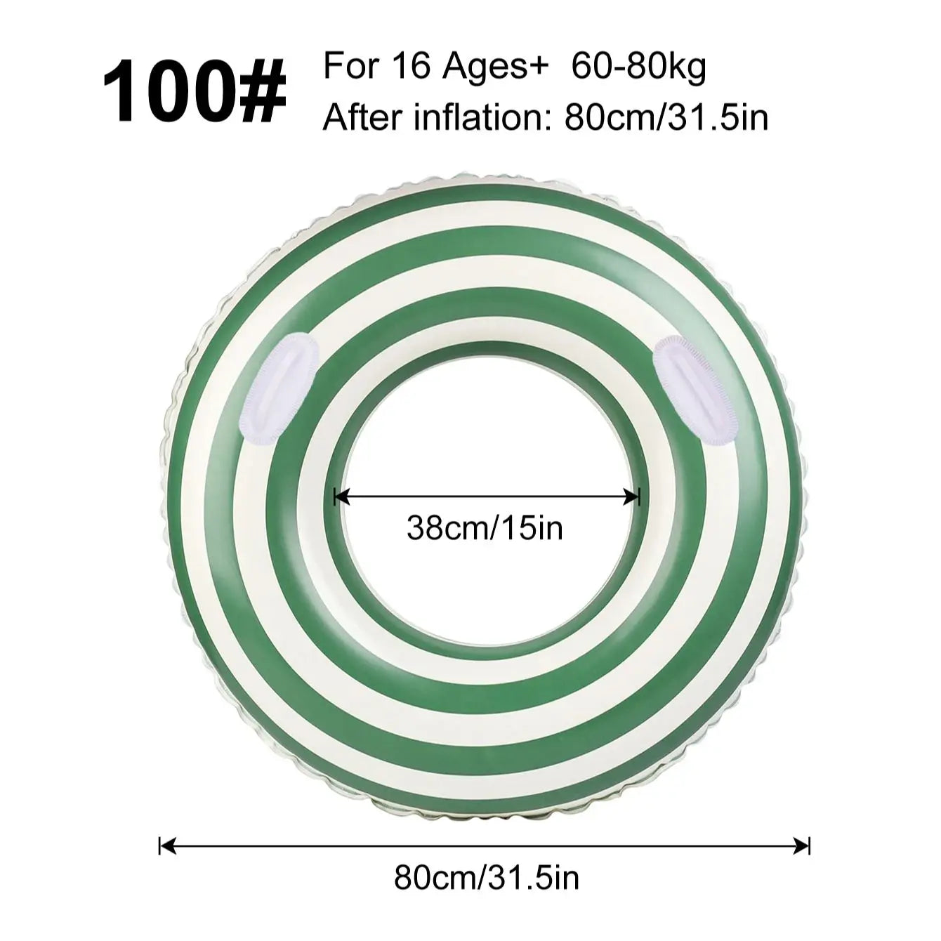 Inflatable Pool Float Ring for Adults and Children