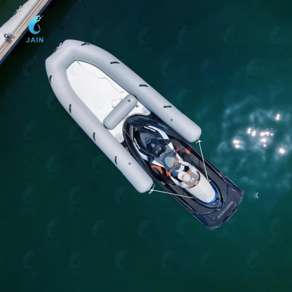 Plateforme flottante gonflable pour jet ski vue d'ensemble