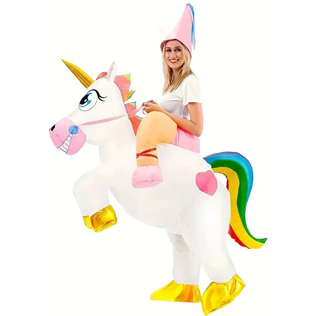Costume gonflable licorne adulte effet spectaculaire