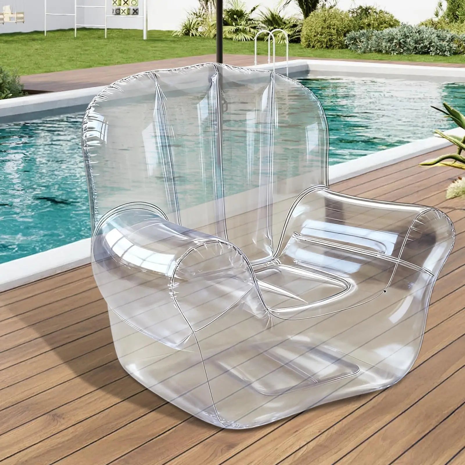 Canapé Gonflable Transparent PVC Épais - coloris disponible