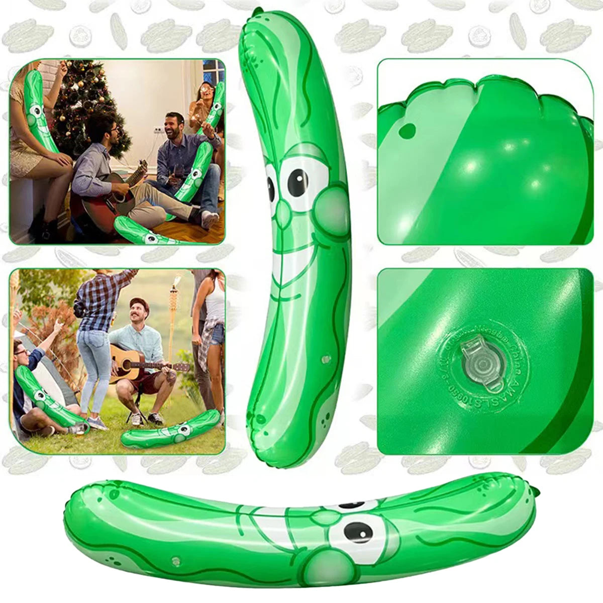 Lot de concombres gonflables pour fête d'anniversaire
