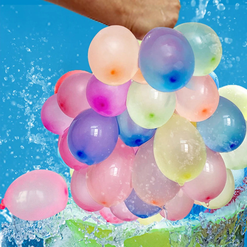 Lot de ballons gonflables d'eau colorés