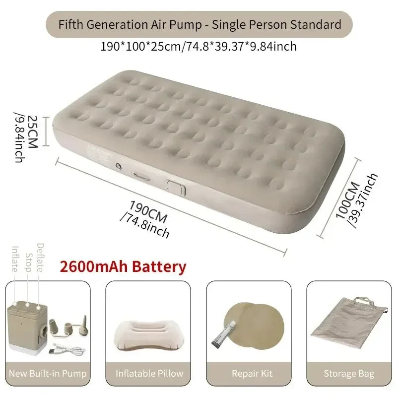 Utilisation du matelas gonflable auto-gonflant en extérieur
