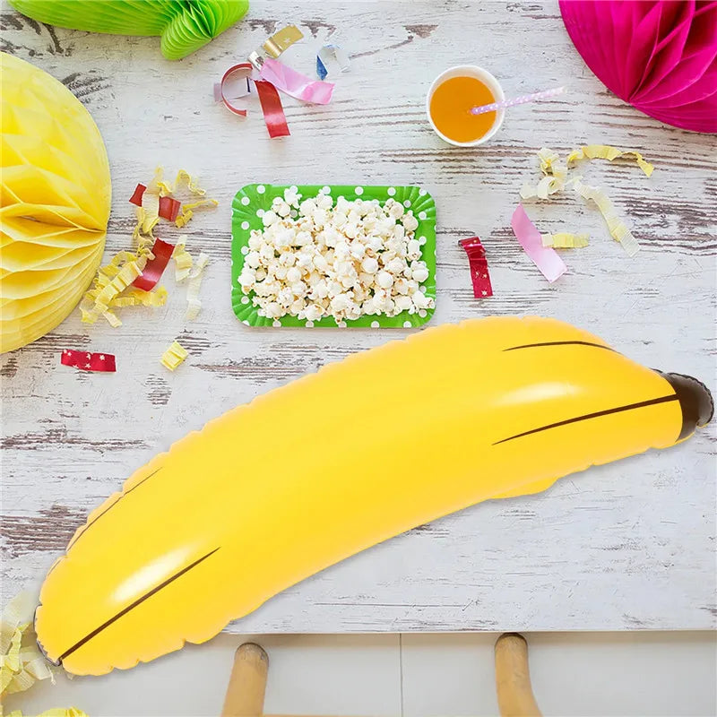 Bouée gonflable banane géante 180 cm décoration